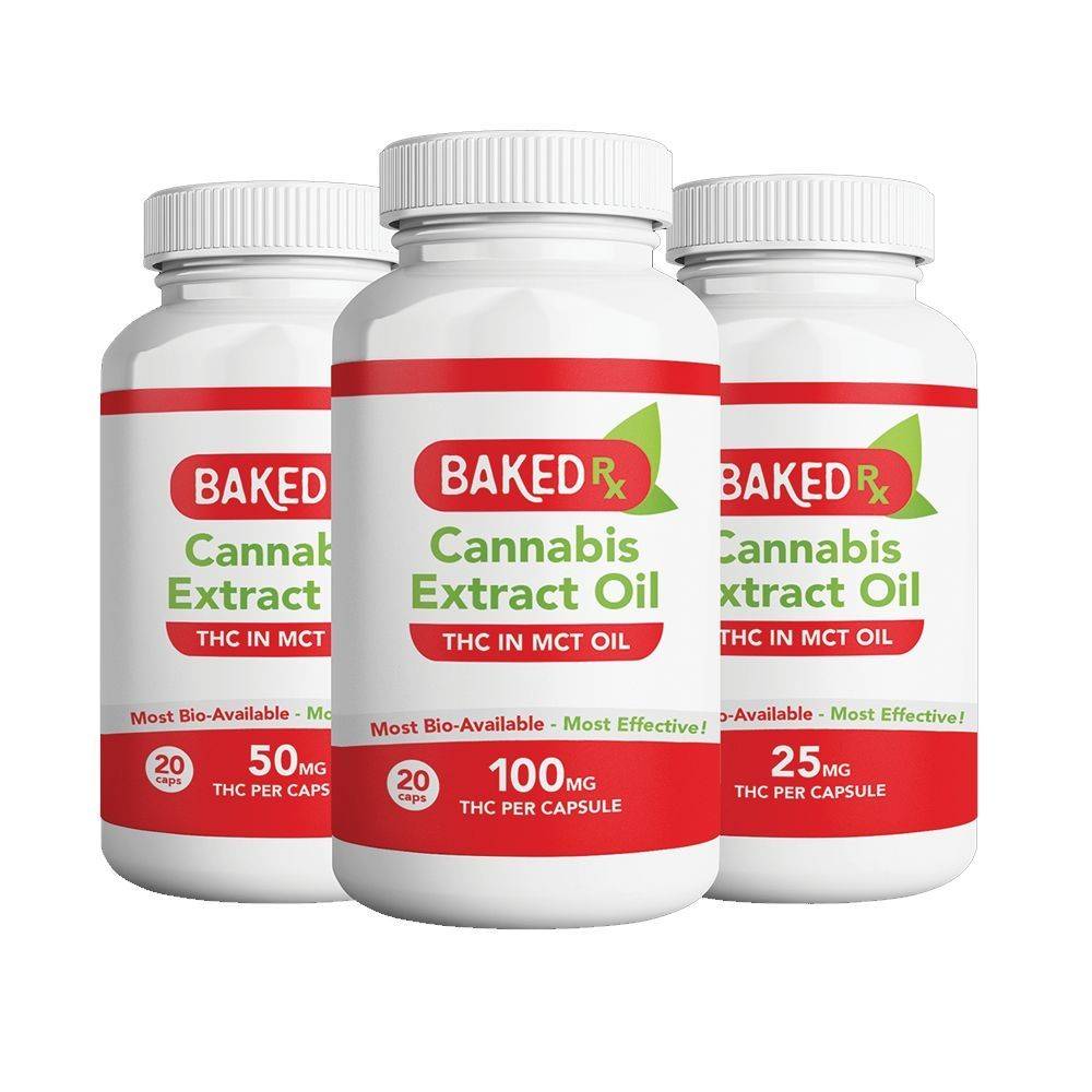 Baked Edibles 200mg THC Capsules