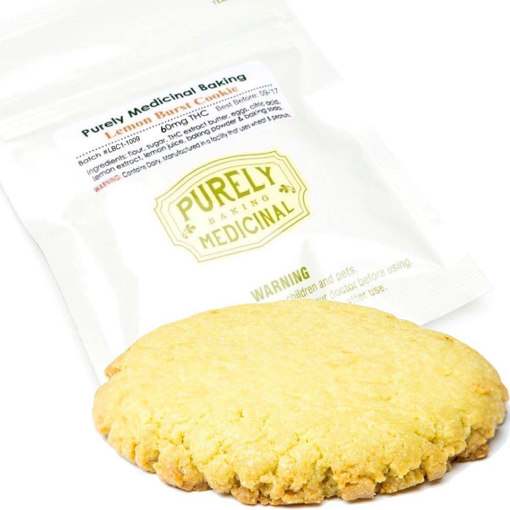 Purely Medicinal Lemon Burst Cookie- 60mg THC 