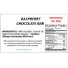 Raspberry Chocolate Bar (200mg THC) nutritional facts